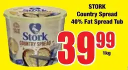 Boxer Superstores STORK Country Spread 40% Fat Spread Tub offer