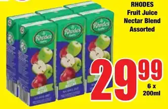 Boxer Superstores RHODES Fruit Juice Nectar Blend Assorted offer