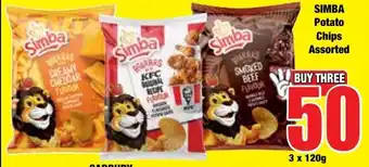 Boxer Superstores SIMBA Potato Chips Assorted offer