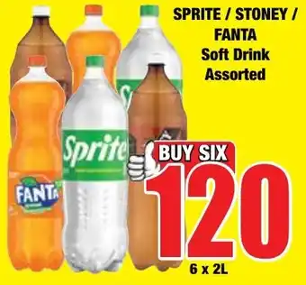 Boxer Superstores SPRITE/ STONEY/ FANTA Soft Drink Assorted offer