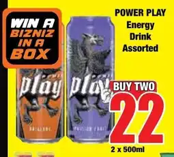 Boxer Superstores POWER PLAY Energy Drink Assorted offer