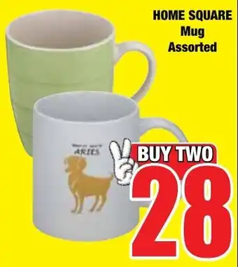 Boxer Superstores HOME SQUARE Mug Assorted offer