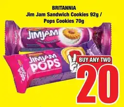 Boxer Superstores BRITANNIA Jim Jam Sandwich Cookies/ Pops Cookies offer