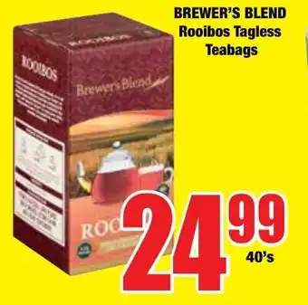 Boxer Superstores BREWER'S BLEND Rooibos Tagless Teabags offer