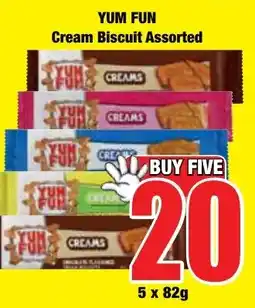 Boxer Superstores YUM FUN Cream Biscuit Assorted offer