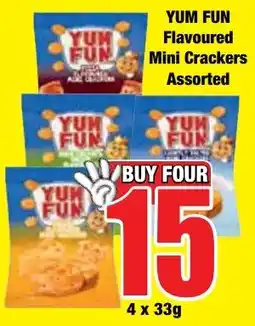 Boxer Superstores YUM FUN Flavoured Mini Crackers Assorted offer