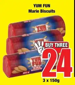 Boxer Superstores YUM FUN Marie Biscuits offer