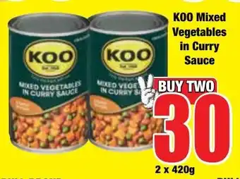 Boxer Superstores KOO Mixed Vegetables in Curry Sauce offer