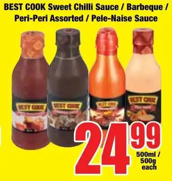 Boxer Superstores BEST COOK Sweet Chilli Sauce / Barbeque/ Peri-Peri Assorted/ Pele-Naise Sauce offer