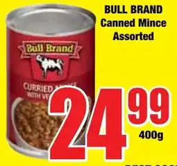 Boxer Superstores BULL BRAND Canned Mince Assorted offer