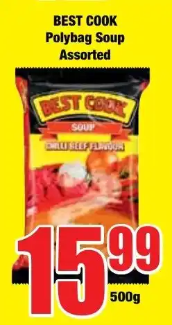 Boxer Superstores BEST COOK Polybag Soup Assorted offer