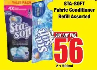 Boxer Superstores STA-SOFT Fabric Conditioner Refill Assorted offer