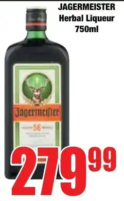 Boxer Superstores JAGERMEISTER Herbal Liqueur offer