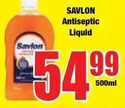 Boxer Superstores SAVLON Antiseptic Liquid offer