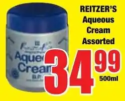 Boxer Superstores REITZER'S Aqueous Cream Assorted offer