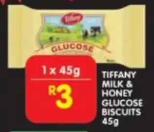 Shoprite Tiffany milk & honey glucose biscuits offer