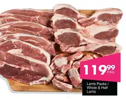 Save Hyper Lamb Packs/ Whole & Half Lamb offer