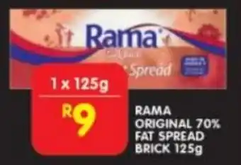 Shoprite Rama original 70% fat spread brick offer