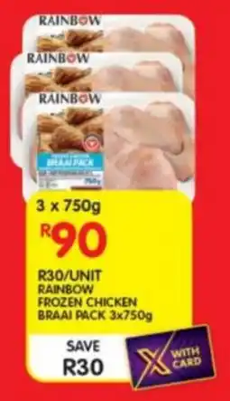 Shoprite Rainbow frozen chicken braai pack offer