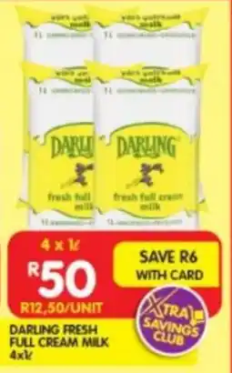 Shoprite Darling fresh full cream milk offer