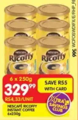 Shoprite Nescafe ricoffy instant coffee offer