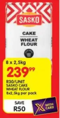 Shoprite Sasko cake wheat flour offer