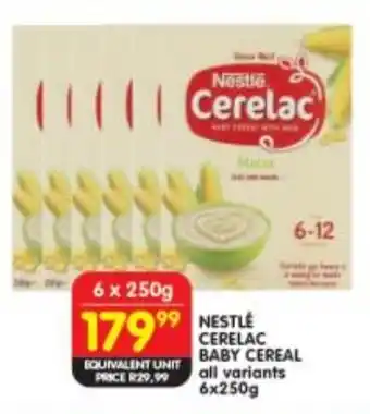 Shoprite Nestle cerelac baby cereal all variants offer