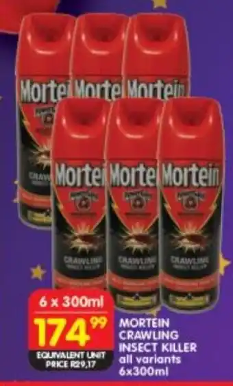 Shoprite Mortein crawling insect killer all variants offer