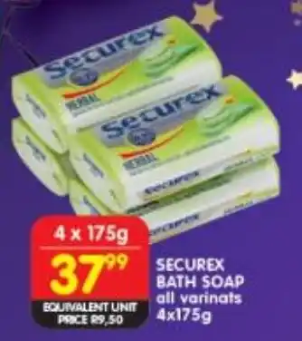 Shoprite Securex bath soap all variants offer