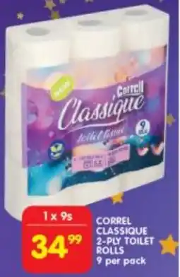 Shoprite Correl classique 2-ply toilet rolls offer