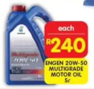 Shoprite Engen 20w-50 multigrade motor oil offer