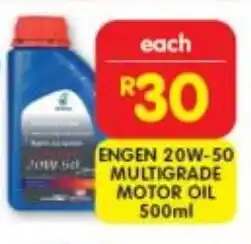 Shoprite Engen 20w-50 multigrade motor oil offer