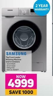 Game Samsung 7Kg Front Loader Washing Machine WW70T3010BSFA offer