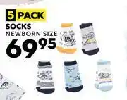 Ackermans Ackerman Baby Company 5 Pack Newborn Size Socks offer