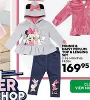 Ackermans Minnie & Daisy Peplum Top & Legging Set (3-36 Months) offer