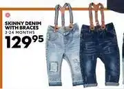Ackermans Ackerman Baby Company Skinny Denim With Braces (3-24 Months) offer