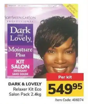 Jumbo DARK & LOVELY Relaxer Kit Eco Salon Pack offer