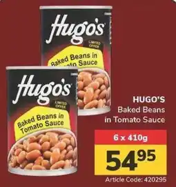 Jumbo HUGO'S Baked Beans in Tomato Sauce offer