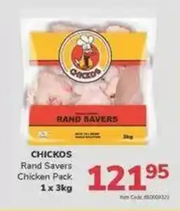 Jumbo CHICKOS Rand Savers Chicken Pack offer