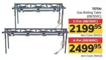 Jumbo ΤΟΤΑΙ Gas Boiling Table offer