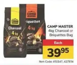 Jumbo CAMP MASTER Charcoal or Briquettes Bag offer