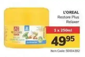 Jumbo L'OREAL Restore Plus Relaxer offer