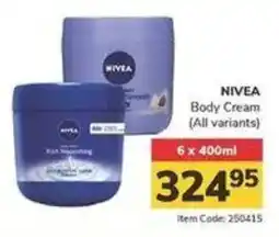 Jumbo NIVEA Body Cream offer