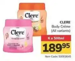 Jumbo CLERE Body Créme offer