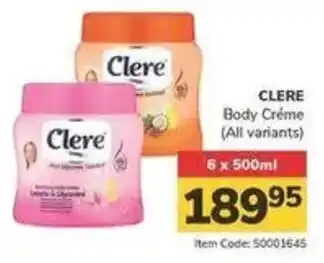 Jumbo CLERE Body Créme offer