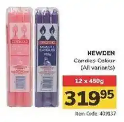 Jumbo NEWDEN Candles Colour offer