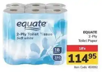 Jumbo EQUATE 2-Ply Toilet Paper offer