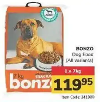 Jumbo BONZO Dog Food offer