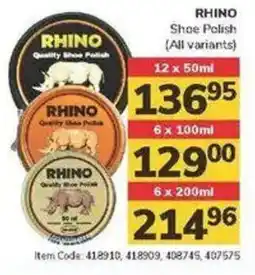 Jumbo RHINO Shoe Polish offer