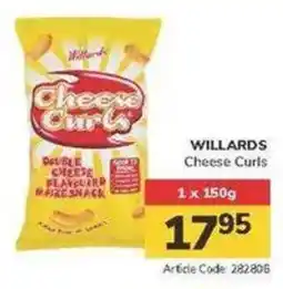 Jumbo WILLARDS Cheese Curls offer